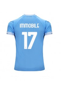 Lazio Ciro Immobile #17 Voetbaltruitje Thuis tenue 2022-23 Korte Mouw